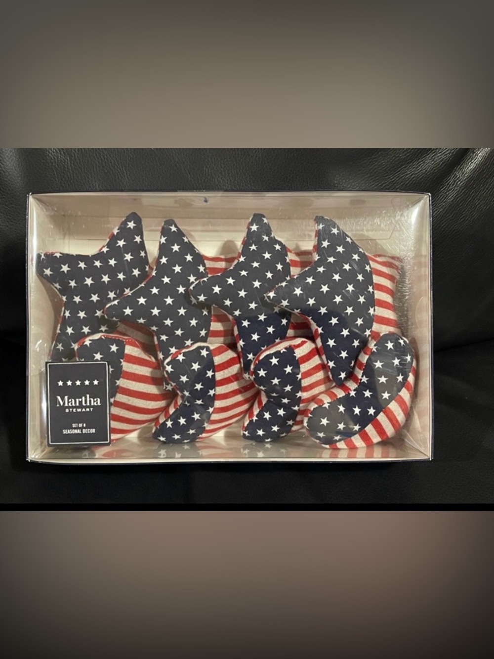 Martha Stewart Patriotic Decor Hearts and Stars Set (Bowl Fillers)